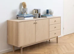 ACTONA GROUP Anrichte »Aston« Sideboard, Eiche/furnier, 2 Türen, 2 Böden, 3 Schubladen, 160 cm