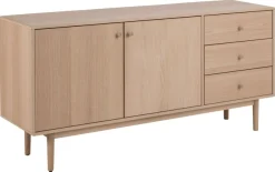 ACTONA GROUP Anrichte »Aston« Sideboard, Eiche/furnier, 2 Türen, 2 Böden, 3 Schubladen, 160 cm
