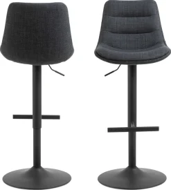 ACTONA GROUP Barhocker »Adisa« Set, 2 stk., 2 Stk. tlg. Barhocker, Basel dunkelgrau, Trompete Gestell, 2 Stk