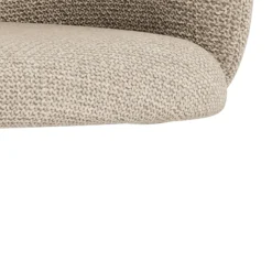 ACTONA GROUP Barhocker »Eleanor gepolstert - drehbar & höhenverstellbar, moderne« 1 Stk. tlg. Bequemer Barstuhl mit Fußstütze und Drehfunktion im Scandi Stil