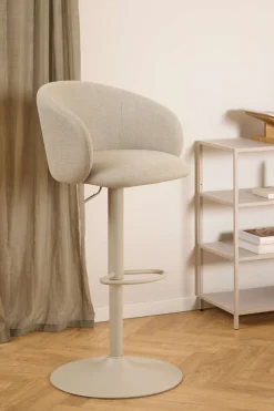 ACTONA GROUP Barhocker »Eleanor gepolstert - drehbar & höhenverstellbar, moderne« 1 Stk. tlg. Bequemer Barstuhl mit Fußstütze und Drehfunktion im Scandi Stil