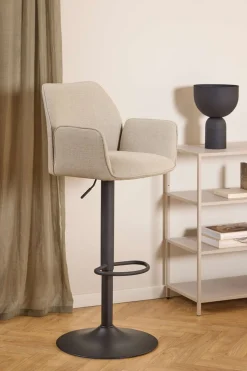 ACTONA GROUP Barhocker »Glenda, Hocker, Barstuhl« 1, 1 Stk. tlg. Stoffpolster, Armlehnen, Gaslift, Drehfunktion, FSC™