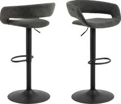 ACTONA GROUP Barhocker »Grace« Set, 2 stk, 2 Stk. tlg. Barhocker, Apia sand, Trompete Gestell, mit drehfunktion, 2 stk