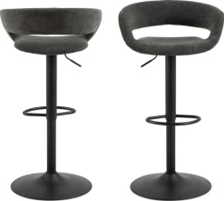 ACTONA GROUP Barhocker »Grace« Set, 2 stk, 2 Stk. tlg. Barhocker, Apia sand, Trompete Gestell, mit drehfunktion, 2 stk