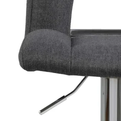 ACTONA GROUP Barhocker »Sylvia Barstuhl, Höhenverstellbar, Chrom,« Trompetenfuß, Gasfeder, drehbar, vertikale Nähte, 2er-Satz