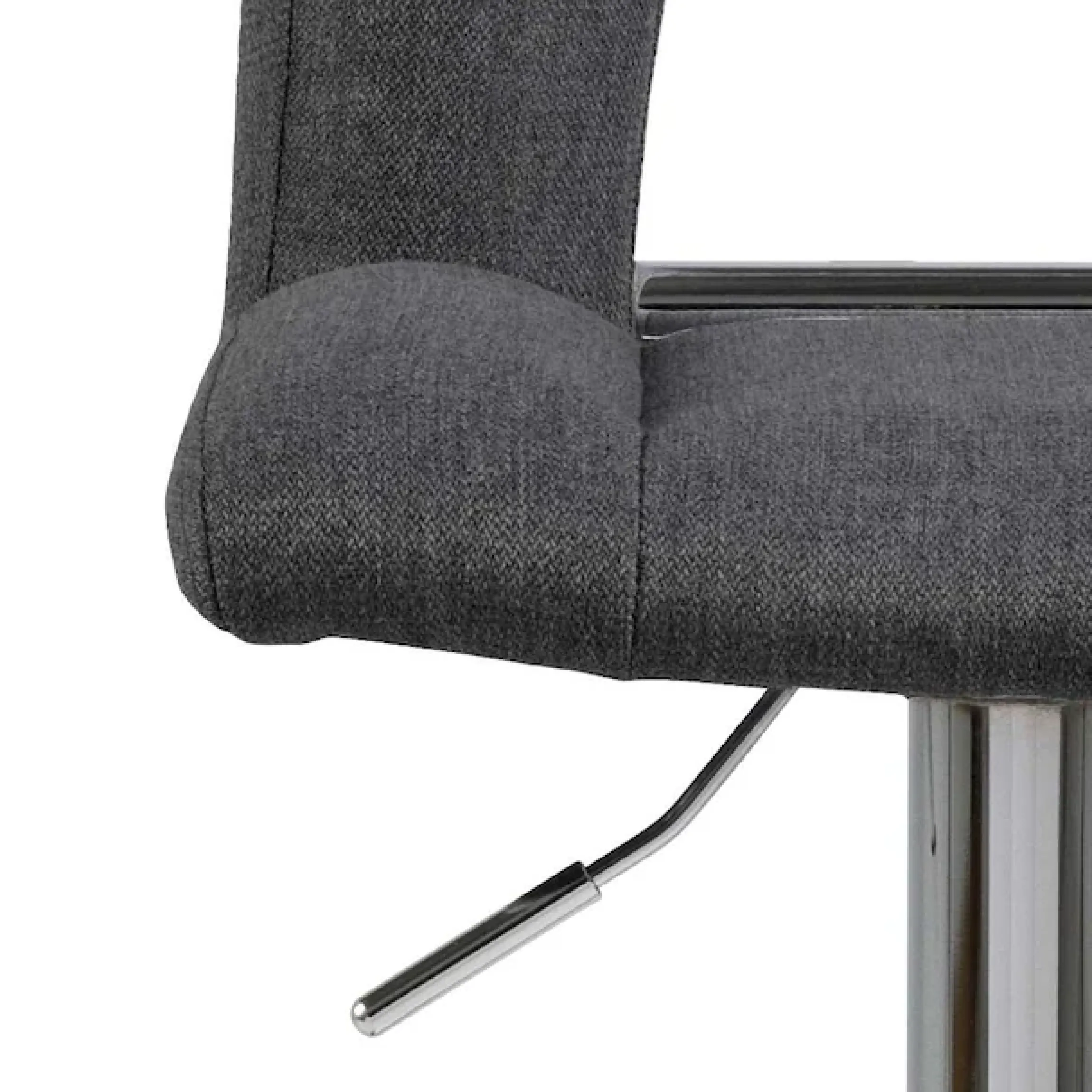 ACTONA GROUP Barhocker »Sylvia Barstuhl, Höhenverstellbar, Chrom,« Trompetenfuß, Gasfeder, drehbar, vertikale Nähte, 2er-Satz