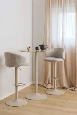 ACTONA GROUP Bartisch »Stehtisch« B/T/H: 80x80x105cm,Tisch braun, polierte Keramiktischplatte