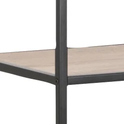 ACTONA GROUP Bücherregal Metallgestell, modernes Design, 5 Einlegeböden, asymmetrische Details