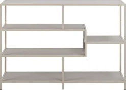ACTONA GROUP Bücherregal »Seaford - Mehrzweckregal & Raumteiler, modern, Metall« 114x35x78 cm,Asymmetrisch, stabil & viel Stauraum, zeitloses Design, 6 Regalböden