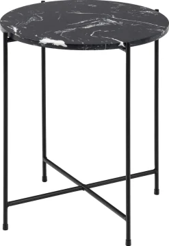 ACTONA GROUP Beistelltisch »Avila« Ecktisch, rund, Tischplatte aus Marmorstein, T: 52 cm