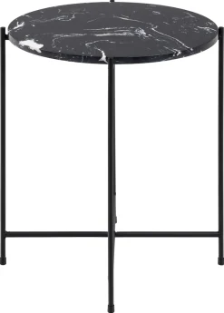 ACTONA GROUP Beistelltisch »Avila« Ecktisch, rund, Tischplatte aus Marmorstein, T: 52 cm