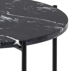 ACTONA GROUP Beistelltisch »Avila« Ecktisch, rund, Tischplatte aus Marmorstein, T: 52 cm