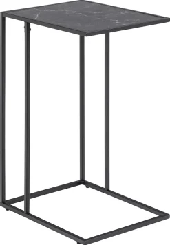 ACTONA GROUP Beistelltisch »Infinity« Ecktisch, Tischplatte in Marmoroptik, Metallgestell, H: 63 cm