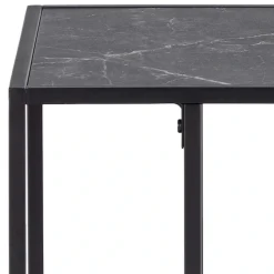 ACTONA GROUP Beistelltisch »Infinity« Ecktisch, Tischplatte in Marmoroptik, Metallgestell, H: 63 cm