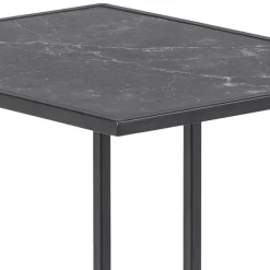 ACTONA GROUP Beistelltisch »Infinity« Ecktisch, Tischplatte in Marmoroptik, Metallgestell, H: 63 cm