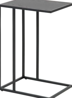 ACTONA GROUP Beistelltisch mit schmalen Metallgestell im modernen Industrie-Look, Höhe 63 cm