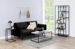 ACTONA GROUP Beistelltisch mit schmalen Metallgestell im modernen Industrie-Look, Höhe 63 cm