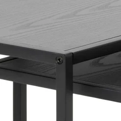 ACTONA GROUP Beistelltisch Set, 2 Stk. tlg. Metallrahmen, Industrie-Look und quadratischer Form, Satz von 2 Stück