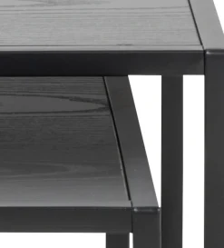 ACTONA GROUP Beistelltisch Set, 2 Stk. tlg. Metallrahmen, Industrie-Look und quadratischer Form, Satz von 2 Stück
