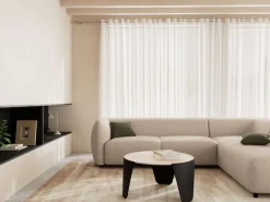 ACTONA GROUP Couchtisch »Altea, Kaffeetisch, Beistelltisch« Tisch, Hellbeige, Ø80x42cm