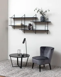 ACTONA GROUP Couchtisch »Amble« 1 Stk. tlg. Couchtisch, Kaffetisch, Beistelltisch, Schwarz, Marmormuster, rund