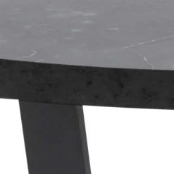 ACTONA GROUP Couchtisch »Amble« 1 Stk. tlg. Couchtisch, Kaffetisch, Beistelltisch, Schwarz, Marmormuster, rund