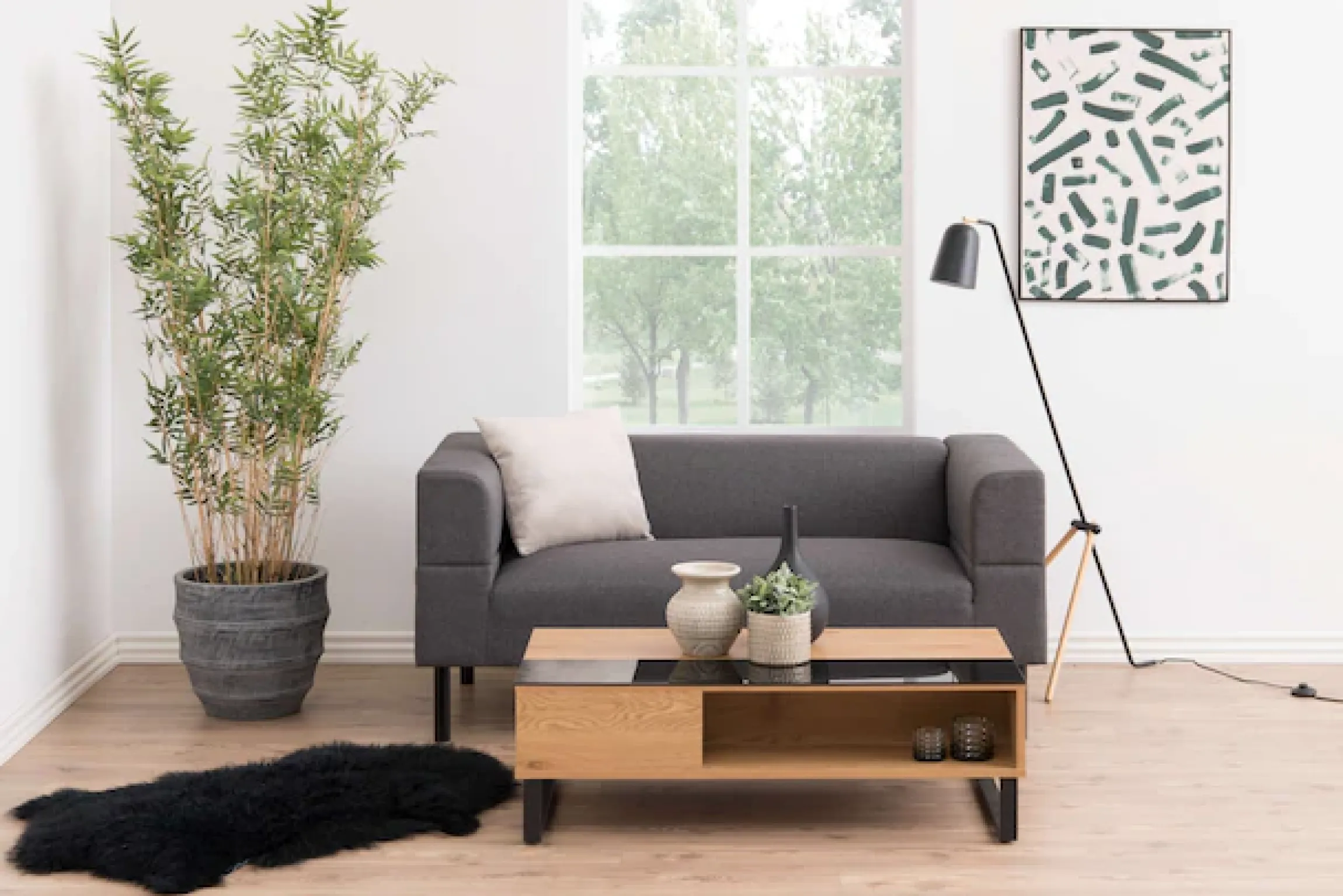 ACTONA GROUP Couchtisch »Azalea« Sofatisch, Kaffeetisch, Glas, Kufengestell, Höhenverstellbar, Stauraum