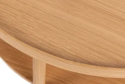 ACTONA GROUP Couchtisch »Banbury, Sofatisch, Wohnzimmertisch« 80x80x42cm,2 Ebenen, Eichenfurnier, runde Form, FSC™
