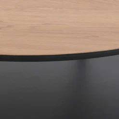 ACTONA GROUP Couchtisch »Goldington Beistelltisch, Kaffetisch« Sofatisch, rund, dekorativem Rahmen, 1 Ablage, T: 80 cm