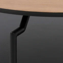 ACTONA GROUP Couchtisch »Goldington Beistelltisch, Kaffetisch« Sofatisch, rund, dekorativem Rahmen, 1 Ablage, T: 80 cm