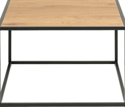 ACTONA GROUP Couchtisch Metallgestell im modernen Industrie-Look, quadratisch, Breite 60 cm