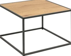 ACTONA GROUP Couchtisch Metallgestell im modernen Industrie-Look, quadratisch, Breite 60 cm