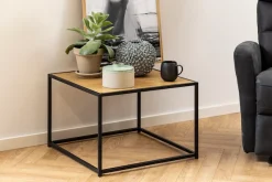 ACTONA GROUP Couchtisch Metallgestell im modernen Industrie-Look, quadratisch, Breite 60 cm