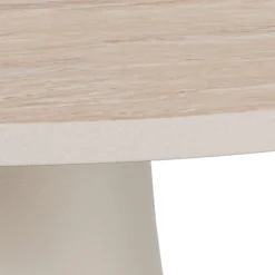 ACTONA GROUP Couchtisch »Santorini Beistelltisch – modern & kompakt, langlebige Keramikplatte« Pflegeleicht, Keramik Tischplatte, schwarzes Stahlgestell, Ø: 45 cm