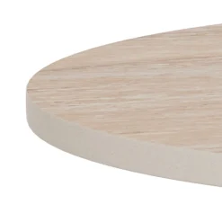 ACTONA GROUP Couchtisch »Santorini Beistelltisch – modern & kompakt, langlebige Keramikplatte« Pflegeleicht, Keramik Tischplatte, schwarzes Stahlgestell, Ø: 45 cm