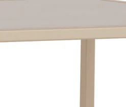 ACTONA GROUP Couchtisch »Seaford Kaffeetisch, Wohnzimmertisch« Rechteckiger Couchtisch, grau, mit Stahlgestell, 100x50x40 cm.