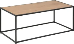 ACTONA GROUP Couchtisch »Seaford« Sofatisch, Wildeicheoptik, Gestell aus schwarzem Stahl, L: 100 cm