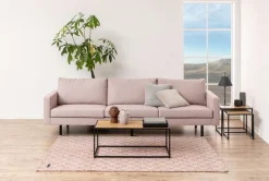 ACTONA GROUP Couchtisch »Seaford« Sofatisch, Wildeicheoptik, Gestell aus schwarzem Stahl, L: 100 cm