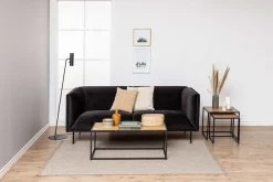 ACTONA GROUP Couchtisch »Seaford« Sofatisch, Wildeicheoptik, Gestell aus schwarzem Stahl, L: 100 cm