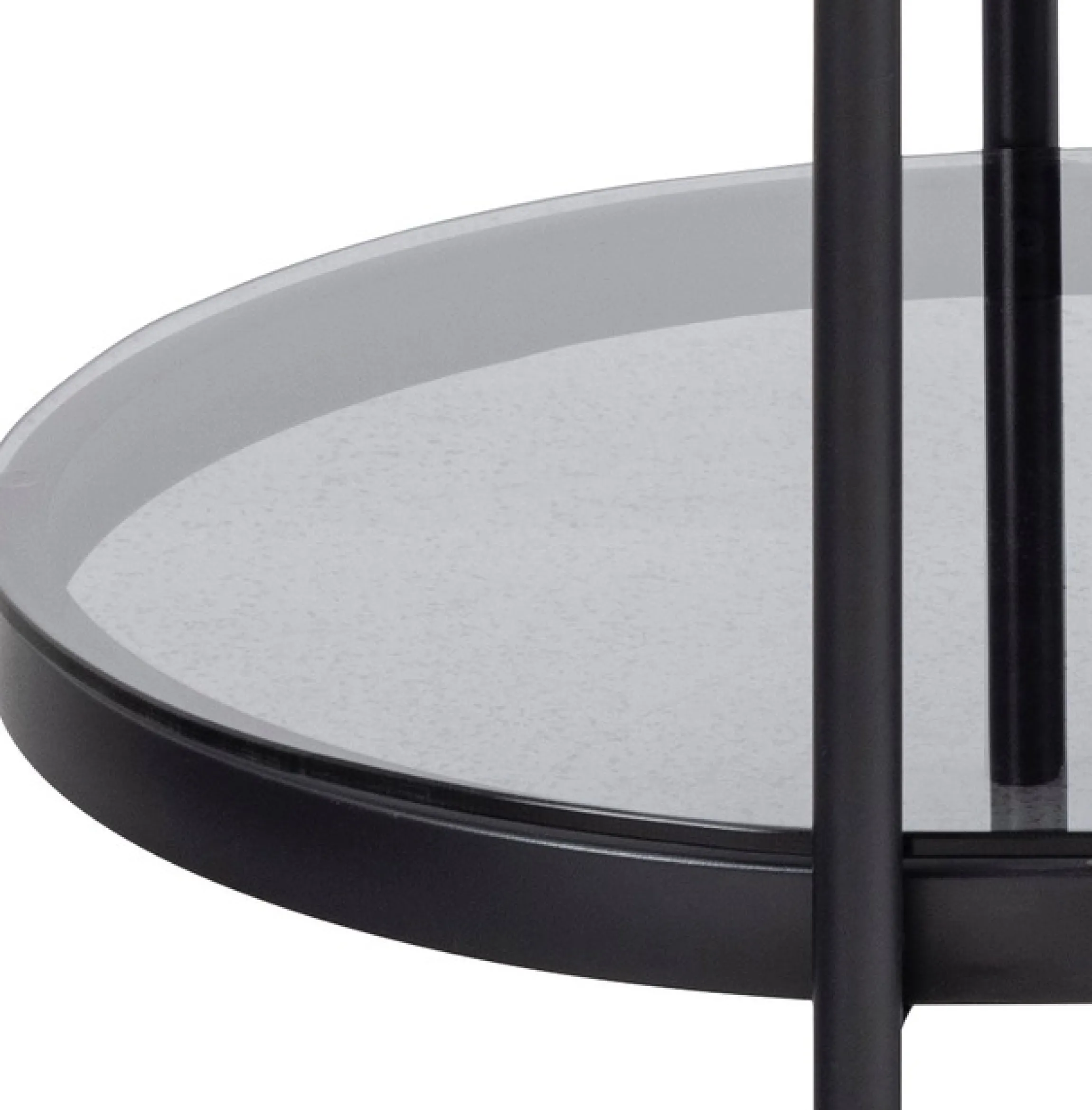 ACTONA GROUP Couchtisch 1 Stk. tlg. tischplatte aus gehärtetem Rauchglas.Oval, 1 Ablage, B: 95 cm
