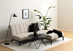 ACTONA GROUP Couchtisch »Wyre« Wohnzimmertisch, Sofatisch, Kaffeetisch, OTTOs Choice,rund, schwarzer Marmor-Look, schwarzer Stahldrahtfuß, T: 80 cm