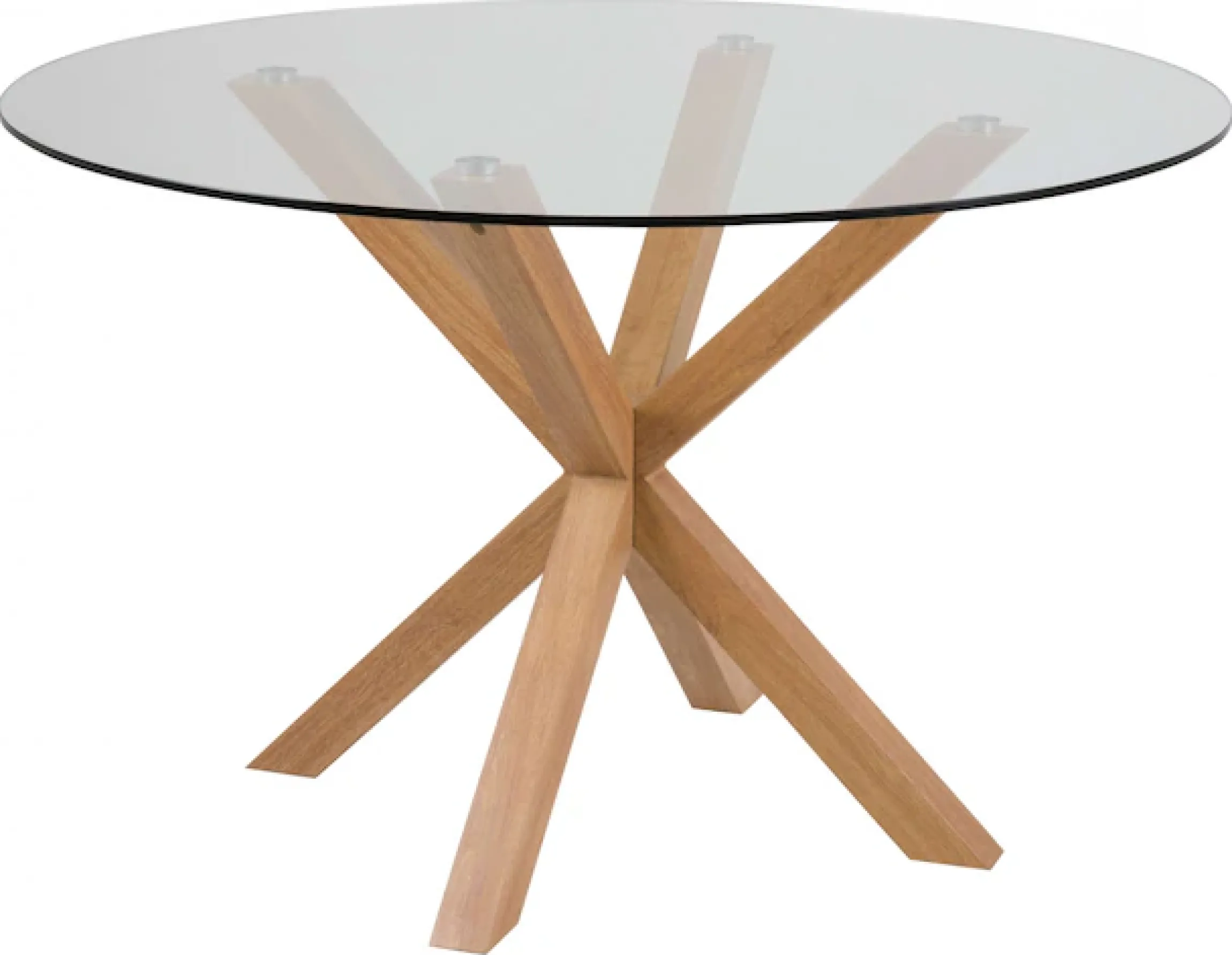 ACTONA GROUP Esstisch »Heaven, runde Tischplatte aus Keramik o. Glas & belastbar bis 100 kg« Esstisch, OTTOs Choice,Gehärtetem Klarglas, Robustes Gestell, Platz für Familie & Freunde
