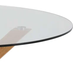 ACTONA GROUP Esstisch »Heaven, runde Tischplatte aus Keramik o. Glas & belastbar bis 100 kg« Esstisch, OTTOs Choice,Gehärtetem Klarglas, Robustes Gestell, Platz für Familie & Freunde