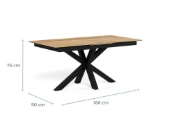 ACTONA GROUP Esstisch »Heaven,Tischplatte aus Keramik, ausziehbar - robust & pflegeleicht« Kratzfest, wasserabweisend, Sitzplatz für 4-8 Personen, B: 168/210 cm
