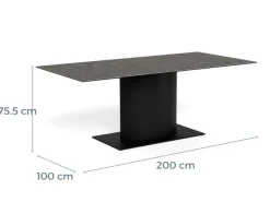 ACTONA GROUP Esstisch »Marbella, Speisetisch« Tisch, keramische Tischplatte, 200x100x75.5cm