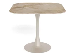 ACTONA GROUP Esstisch »Speisetisch« B/T/H: 90x90x75,Tisch braun, polierte Keramiktischplatte
