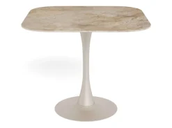 ACTONA GROUP Esstisch »Speisetisch« B/T/H: 90x90x75,Tisch braun, polierte Keramiktischplatte