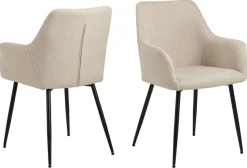 ACTONA GROUP Esszimmer-Set »Essgruppe, Speisetisch mit Wohnzimmerstühlen« Set, 1x Tisch + 4x Stühle, 5 Stk. tlg.