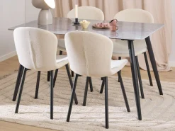 ACTONA GROUP Esszimmer-Set »Essgruppe, Speisetisch mit Stühlen« Komplett-Set, 1x Tisch + 4x Stühle, 5 Stk. tlg.