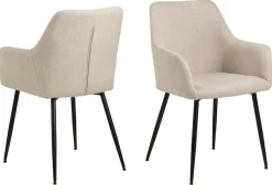 ACTONA GROUP Esszimmer-Set »Essgruppe, Speisetisch mit Wohnzimmerstühlen« Set, 1x Tisch + 4x Stühle, 5 Stk. tlg.